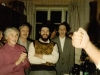Farewell party for Israeli delegation at Kholmiansky apt.  Moscow, September 10, 1985. From the left: ?, Irina Brailovsky, Yulian Khasin, Zeev Geizel, Mikhail Kholmiansky