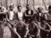 Israeli Weghtlifters in the forest with refuseniks, Moscow, 1974