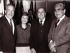 L-r; Senator Henry Jackson, Sara Frenkel, head of Nativ Nechemia Levanon, president of WZO Arieh Dulzin,  Washington, 1982, 