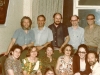 Seated: Dina Beilin co, Lusia Luntz, Guest, Maria Slepak, ? Davidova, Guest, Standing: Vladimir Slepak, Alexander Luntz, Iosif Beilin, Lev Ulanovsky, Vladimir Davidov. Moscow, Apt. of Luntz 1974