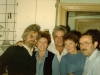 Farewell party for Israeli delegation at Kholmiansky apt.  Moscow, September 10, 1985. Yuli Kosharovsky, Dita Gurevich, Shmulik Shatsky, Tania Edelstein, Itskhak Dior