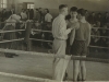 In the boxing competition, Sverdlovsk,  1960. Yuli Kosharovsky co,  in the ring in the middle.