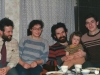Grigory Belitsky, Rena Alpernas, Grigory Alpernas and son Kalev,, Alec Berkovitch, and son Calev, Vilna, 1988 co Gerry Potik