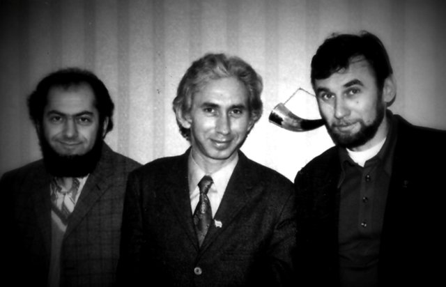 Слева направо: Павел Абрамович, Вениамин Файн, Владимир Престин.