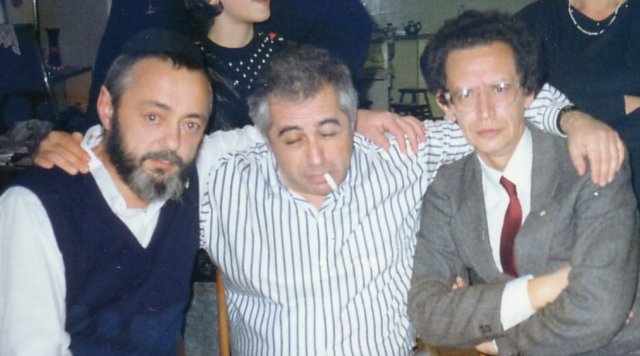 Слева направо:Зеев Шахновский, Михаил Гольдблат, Леонид Иоффе (Архив Исраэля Палхана)