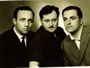 L-r: David Khavkin co, Yosef Shnider and Dov Sperling, Prisoners of Zion, Riga, 1964