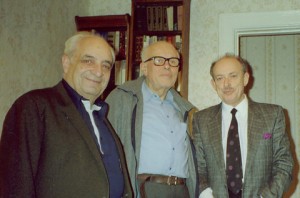 Alexander Lerner, Academician Andrei Sakharov and Izi Leibler, co, (Australia)