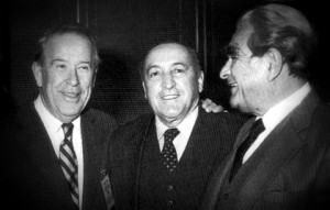L-R: Senator Henry "Scoop" Jackson,head Nativ Nehemiah Levanon, Jewish Agency chair Arye Dulchin, Washington DC, 1982, co "Code Nativ" by Nekhemia Levanon L-R: Senator Henry "Scoop" Jackson,head Nativ Nehemiyah Levanon, Sohnut chair Arye Dulchin 1982 Washington DC