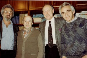 Yuli Kosharovsky, Victor Fulmakht, Isi Leibler, Alexander Ioffe, Moscow, 1988